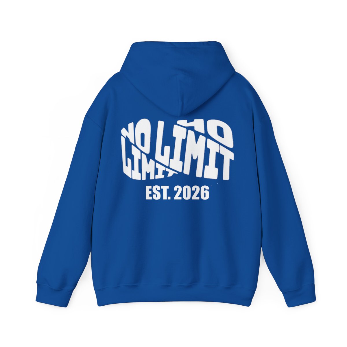 NO LIMIT EST. 2026 Hoodie V1 Blue